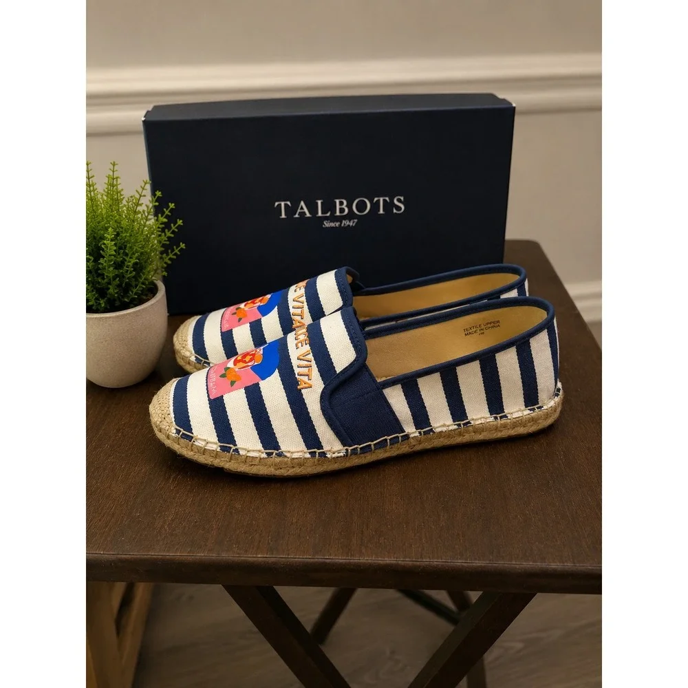 Talbots Izzy espadrilles slip on 7M